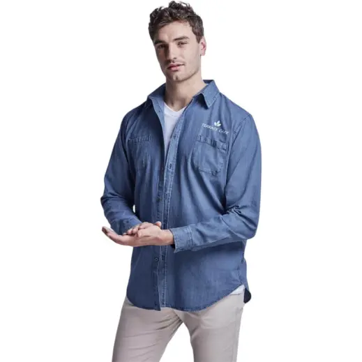 Mens Long Sleeve Eastwood Shirt Model